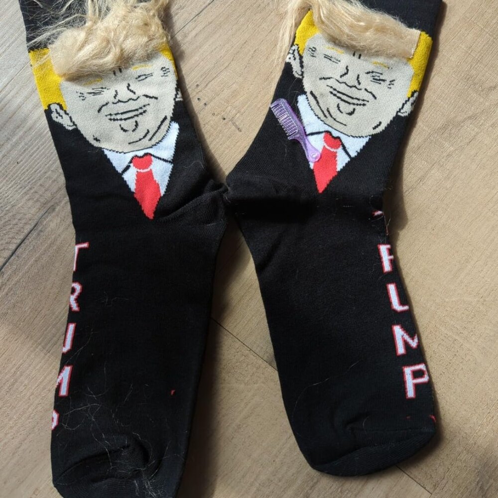 Trump Unisex Socks Trump 2024 Stylish Hair Socks Perfect Trump Merchandise Gift